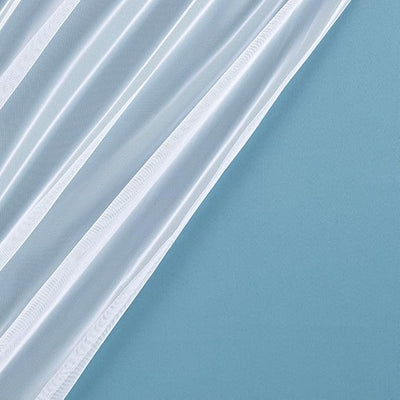 TOWN & COUNTRY LUXE Talia Double Layer Curtains – Sheer & Blackout, Energy Efficient, 2-Pack, 52"x84", Turquoise
